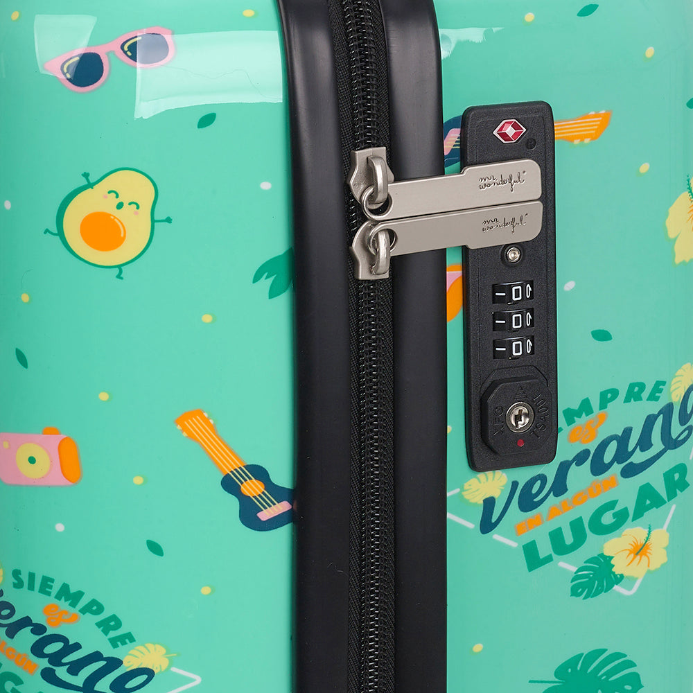 Maleta Cabina + Neceser HAWAI MR WONDERFUL